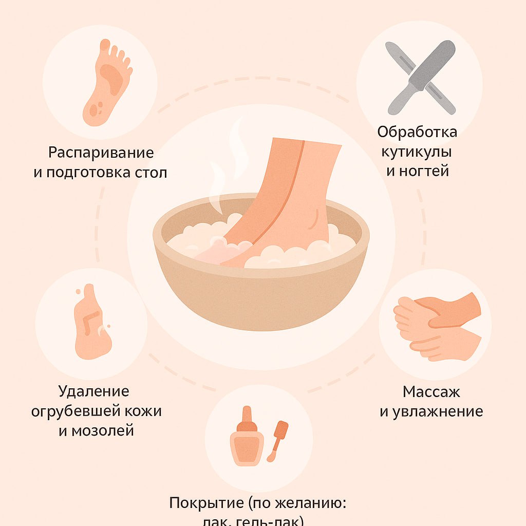 Этапы педикюра